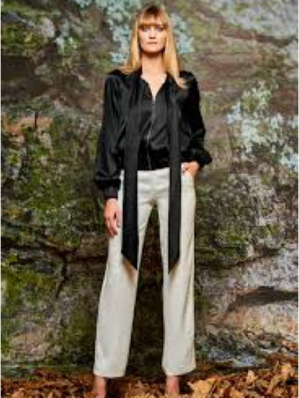 John Paul Ataker Stretch Satin Viscose Black Tie Bomber Jacket 36/4
